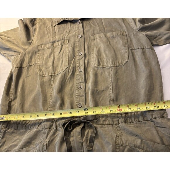 SUNDANCE Wayside Cargo Utility Jumpsuit XL Green Vintage Wash Roll Tab Coveralls - Picture 13 of 15